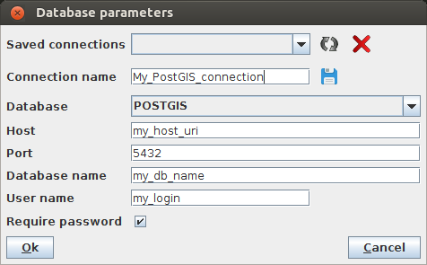 PostGIS Databases parameters
